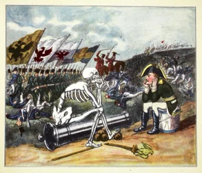 Napoléon sur le champ de bataille de Leipzig, 1813